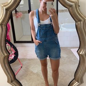 BDG Short Denim Overalls